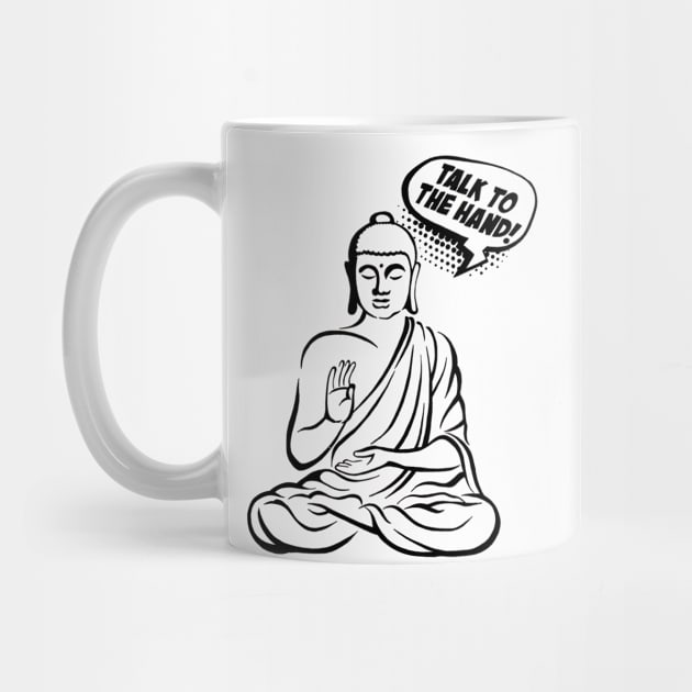 Talk to the hand! Buddha Comics black by ZuskaArt